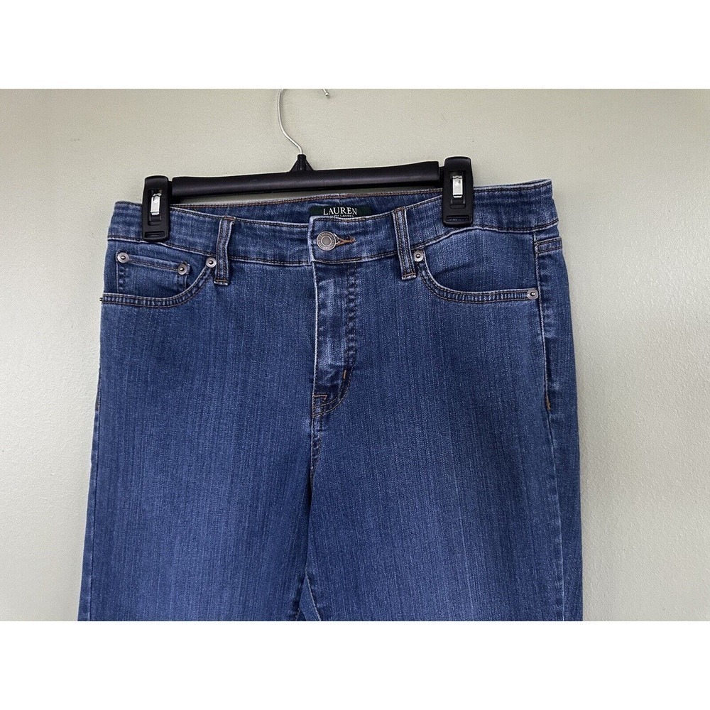 Lauren Ralph Lauren LRL Jeans Straight Leg Women’s Size 10 Classic Dark Wash - Picture 2 of 11